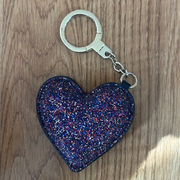 Kate Spade heart keychain sparkle - Picture 5 of 6